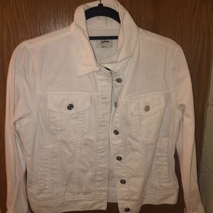 J crew White Denim Jacket